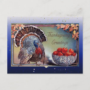 Cartão Postal De Festividades Peru Clássico e Tigela de Maçãs