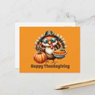 Cartão Postal De Festividades Peru de Ação de Graças fofo personalizável 