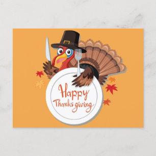 Cartão Postal De Festividades Peru do dia de Ação de Graças