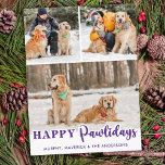 Cartão Postal De Festividades Pet Photo Cute Dog Purple Quarantine Pandemed<br><div class="desc">2020 O ano que fui promovido a ficar em casa Cachorro Mãe! Adicione um pouco de humor fofo e envie desejos e Cartões de natal de férias com este adorável e engraçado cartão de Natal da Mãe de Cachorro. Personalize com suas fotos e nomes favoritos. Este cartão de natal de...</div>