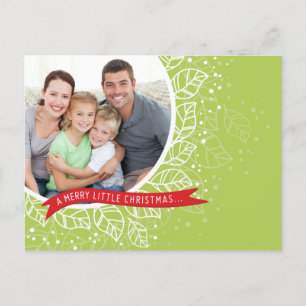 Cartão Postal De Festividades PHOTO CHRISTMAS POSTCARD :: winter foliage 2