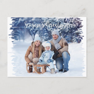 Cartão Postal De Festividades Photo Holiday Postcard Marker Frame Template