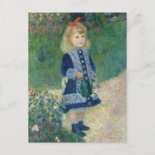 Cartão Postal De Festividades Pierre Auguste Renoir Garota com uma lata