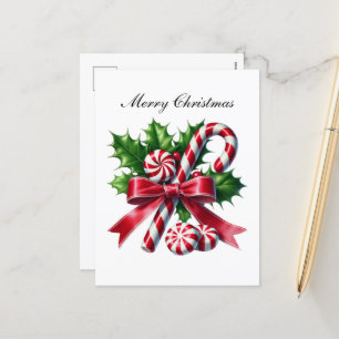 Cartão Postal De Festividades Pimenta de Natal doce festivo