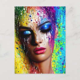 Cartão Postal De Festividades Pincéis De Vidro Suave Brilhantes Pincéis Pincéis 