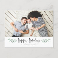 Pineneedle Happy Holidays Foto Moderna