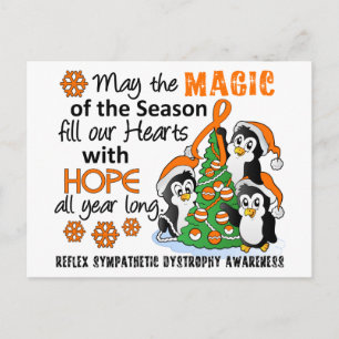 Cartão Postal De Festividades Pinguins de Natal RSD