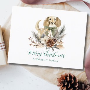 Cartão Postal De Festividades Pinheiros de inverno