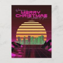 Pink Synthwave Natal