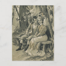 Placa de Dia de os namorados Vintage