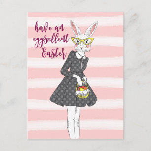 Cartão Postal De Festividades Placa de páscoa tem uma placa de páscoa eggselent