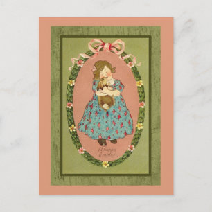 Cartão Postal De Festividades Placa de Páscoa Vintage (21)