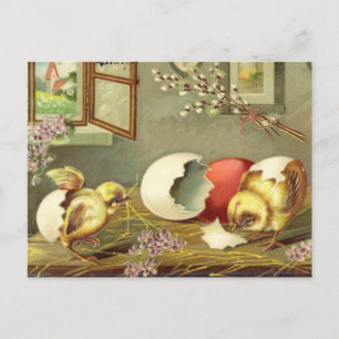 Cartão Postal De Festividades Placa de Páscoa Vintage (24)