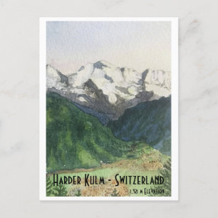 Cartão Postal De Festividades Placa de posta de viagem de visualização de Kulm m