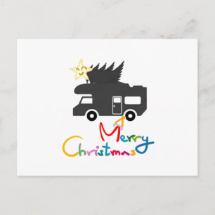 CARTÃO POSTAL DE FESTIVIDADES * PLACA DE POSTO* PARA A FELIZ R.V. FERIADOS