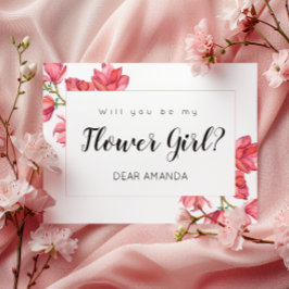 Cartão Postal De Festividades Placa Flor Branca Cor-de-rosa Magnolia Floral