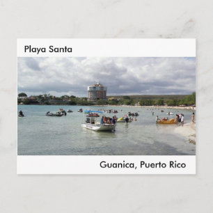 Cartão Postal De Festividades Playa Santa en Guanica Puerto Rico
