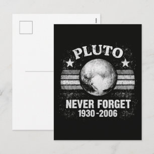 Cartão Postal De Festividades Plutão Nunca Esqueça
