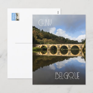 Cartão Postal De Festividades Ponte santo Nicholas, Chiny, Bélgica