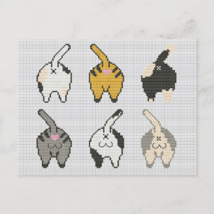 Cartão Postal De Festividades Ponto transversal do bumbum