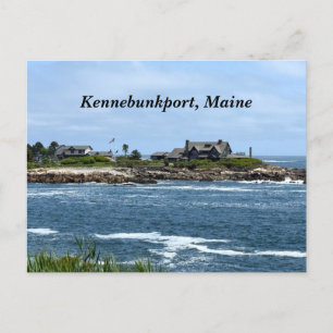 Cartão Postal De Festividades Ponto Walkers em Kennebunkport Maine