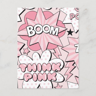 Cartão Postal De Festividades Pop moderna