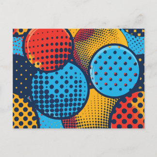 Cartão Postal De Festividades Pop moderna