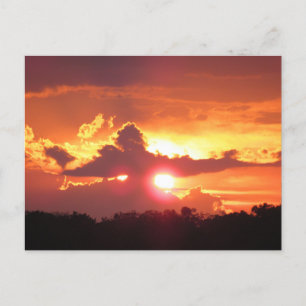 Cartão Postal De Festividades Pôr do sol sobre St. Augustine, Flórida