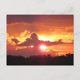 Cartão Postal De Festividades Pôr do sol sobre St. Augustine, Flórida