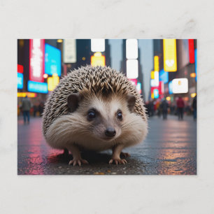 Cartão Postal De Festividades Porco na Times Square