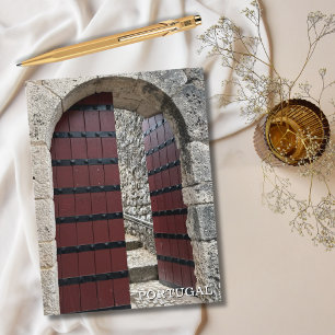 Cartão Postal De Festividades Porta do Castelo Rustic Portugal Fotografia, Viage