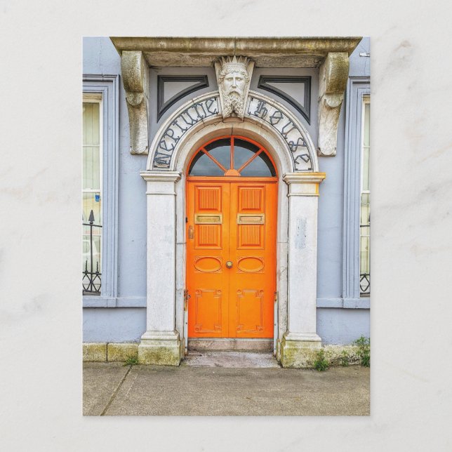 Cartão Postal De Festividades Porta Netuno (Frente)