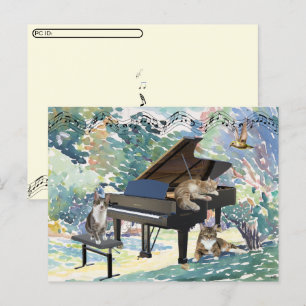 Cartão Postal De Festividades Pós-travessia - O Cartaz Musical Meowy