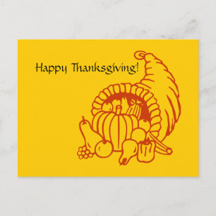 Cartão Postal De Festividades Postcard - Horn of Plenty