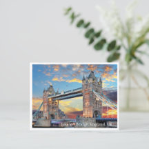 Postcard - London Bridge, Inglaterra Reino Unido