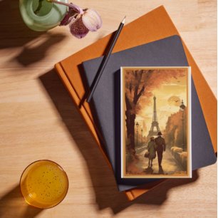 Cartão Postal De Festividades Poster de viagens, Romance em Paris personalizável