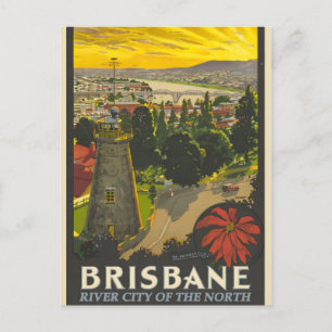 Cartão Postal De Festividades Poster vintage Brisbane