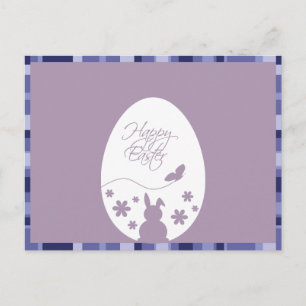 Cartão Postal De Festividades Posto de Férias Roxo de Pastel de Ovos Felz pasco