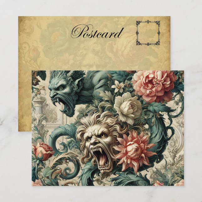 Cartão Postal De Festividades Postura de Perdição - Vitoriano Gótico (Frente/Verso)