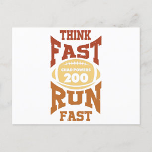 Cartão Postal De Festividades Potências do Chade - Pense no Fast Run (Execução R