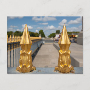 Cartão Postal De Festividades Praça da Concorde Paris