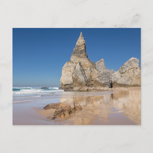 Cartão Postal De Festividades Praia da Ursa - Pedras de praia em Portugal - Post (Frente)