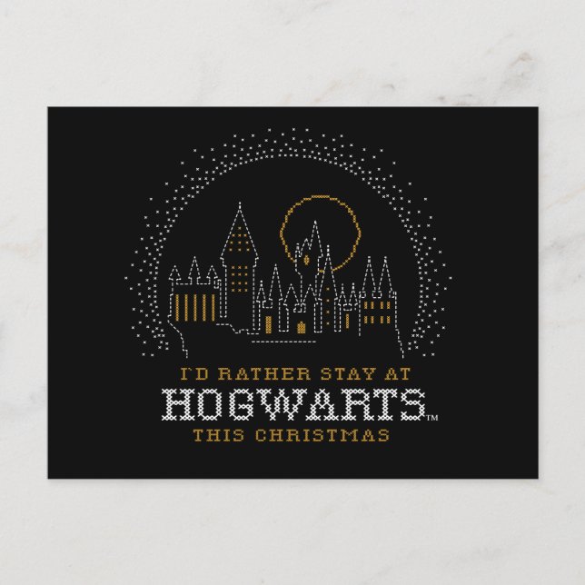 Cartão Postal De Festividades Preferencialmentes ficariam na HOGWARTS™ Cross-Sti (Frente)