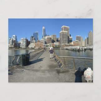 Cartão Postal De Festividades Preguiçoso São Francisco domingo manhã Embarcadero