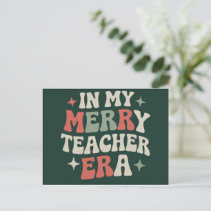 Cartão Postal De Festividades Presente da Vida de Professora de Pré-Escola na Mi