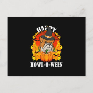 Cartão Postal De Festividades Presente de Cachorro   Presente de Halloween de Bu