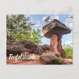 Cartão Postal De Festividades Presente de Teufelstisch Hinterweidenthal Pfalz Al