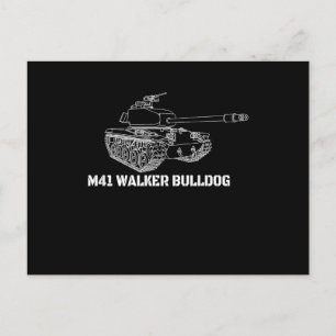 Cartão Postal De Festividades Presente do tanque leve do exército americano M41
