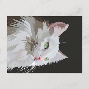 Cartão Postal De Festividades Presente para Amantes de os animais gatinhos