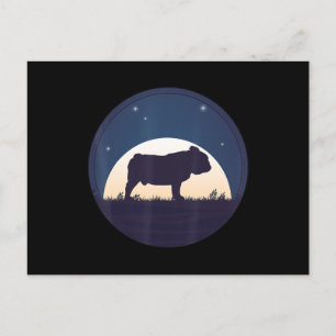 Cartão Postal De Festividades Presente para Bulldog Inglês Bulldog Lover Gift